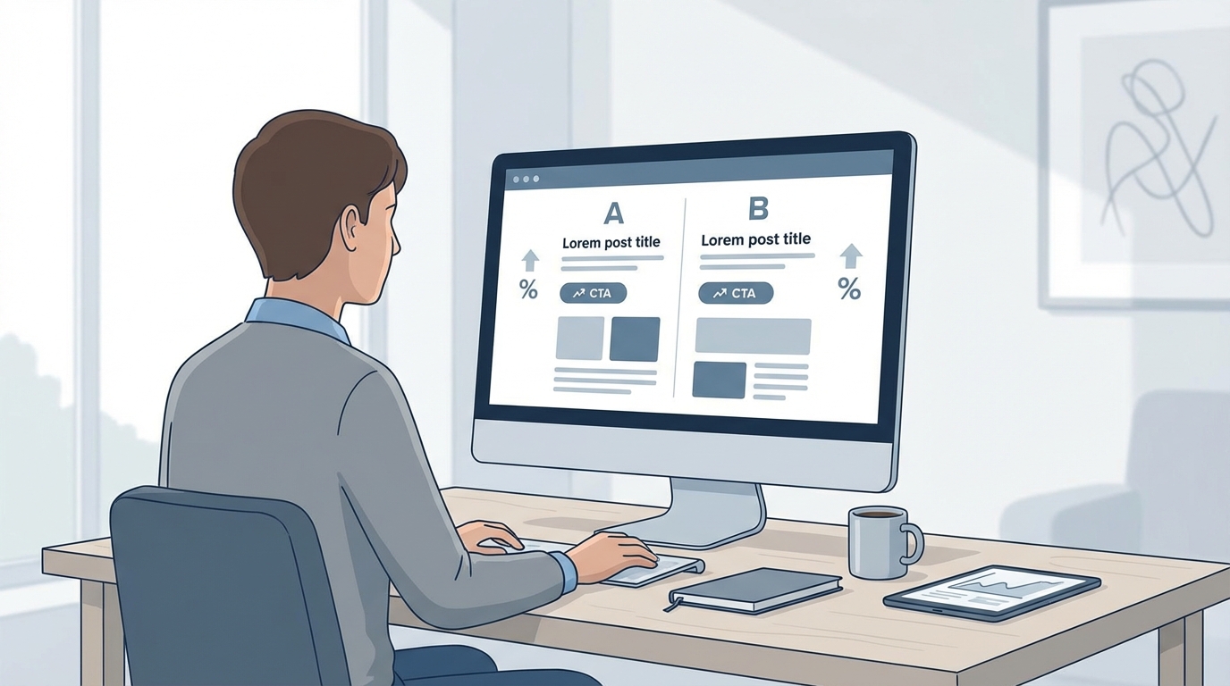 découvrez comment l'a/b testing permet aux blogueurs d'optimiser titres, appels à l'action et placements pour augmenter leurs conversions et revenus.