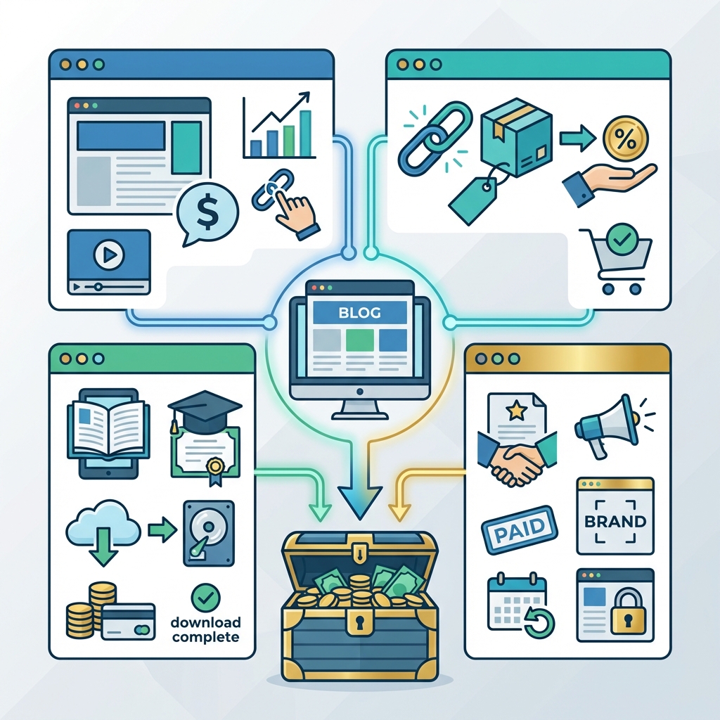 Infographie monétiser un blog