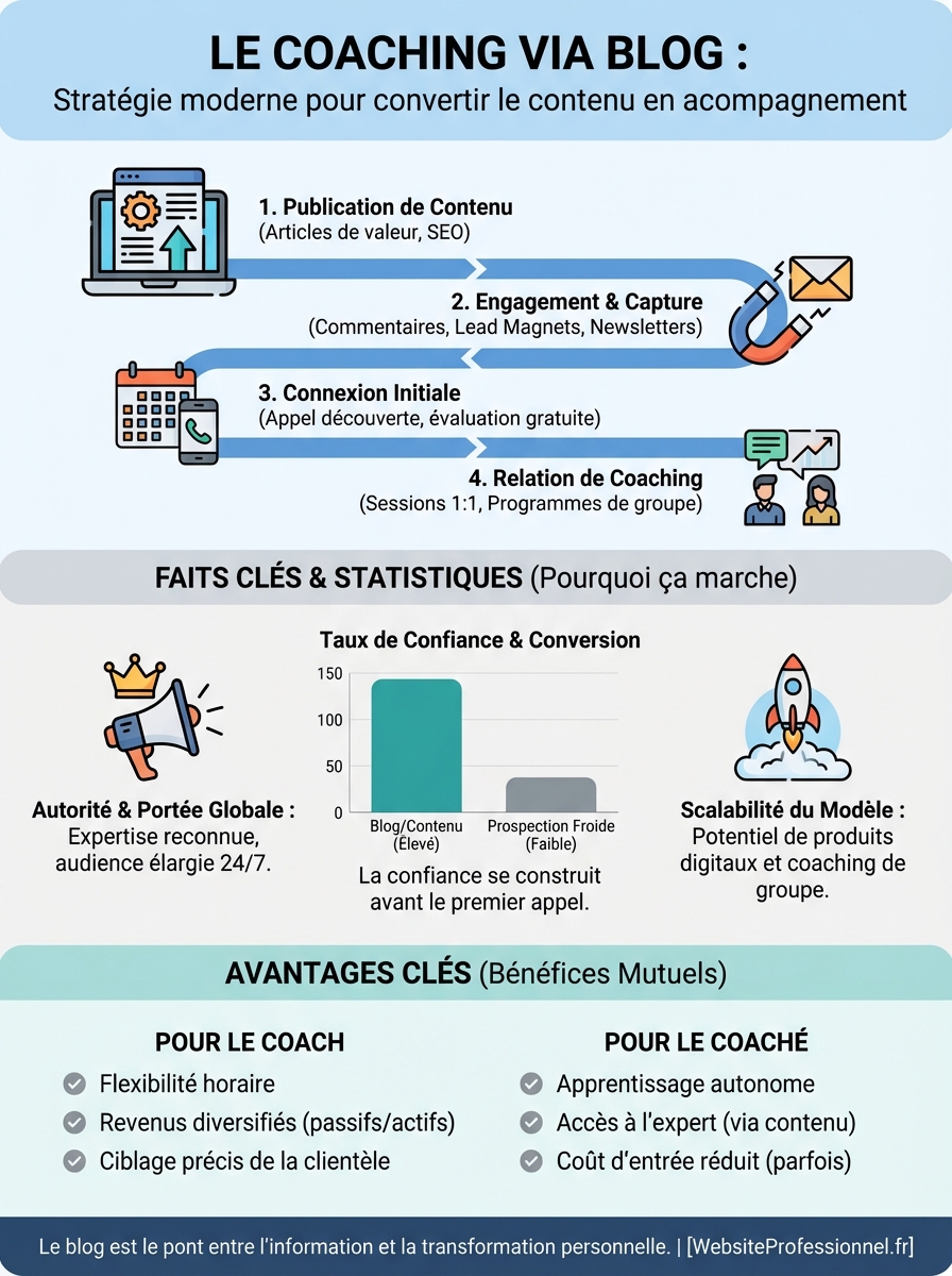 Infographie coaching via blog