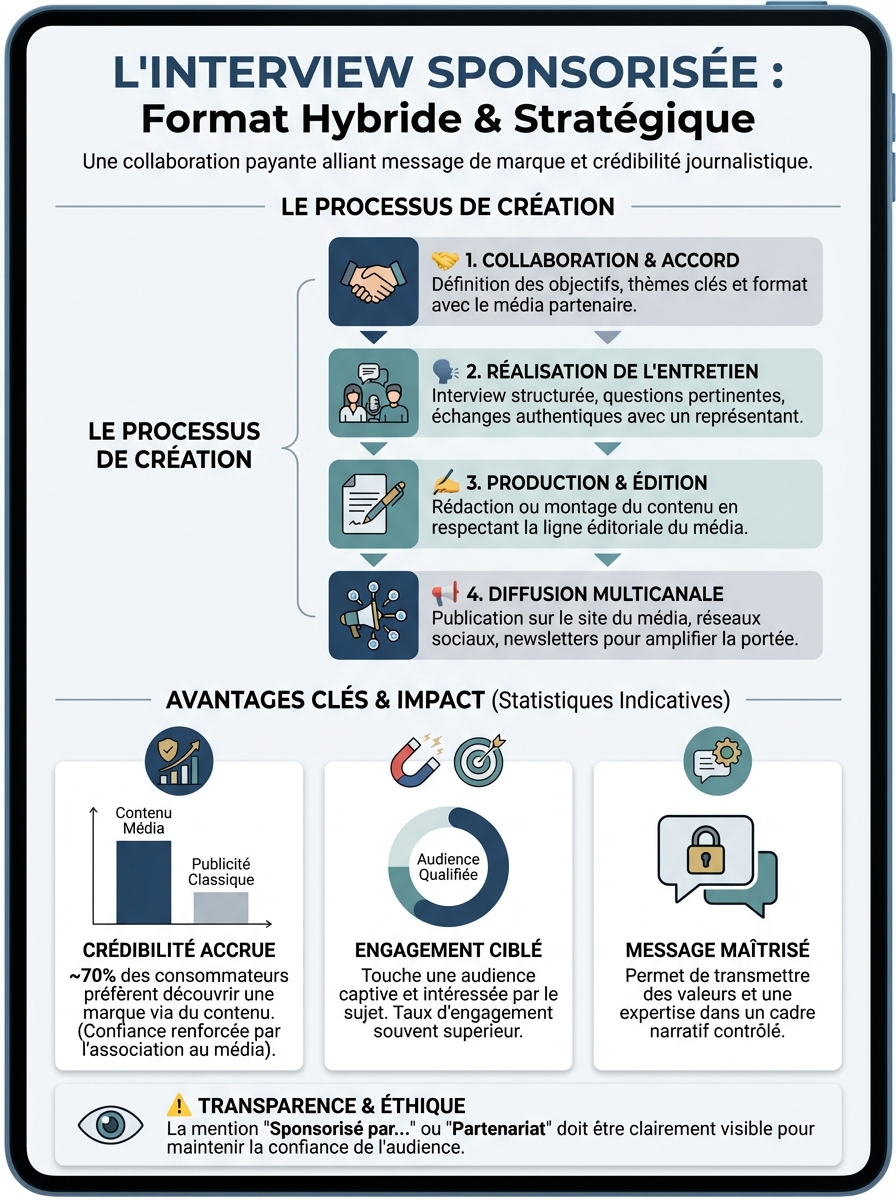 Infographie interview sponsorisée