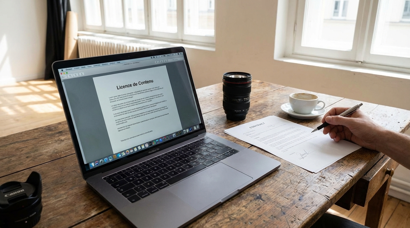 licence de contenu en situation réelle