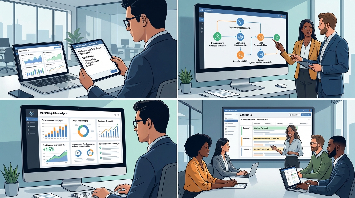 découvrez comment créer une stratégie de contenu efficace avec l'ia grâce à une méthode en 7 étapes simples et un modèle de calendrier éditorial pour optimiser votre planification.