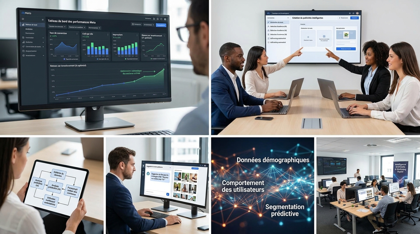 découvrez comment optimiser vos publicités meta grâce à l'intelligence artificielle pour créer des creatives percutants et cibler les bonnes audiences, tout en maîtrisant votre budget.