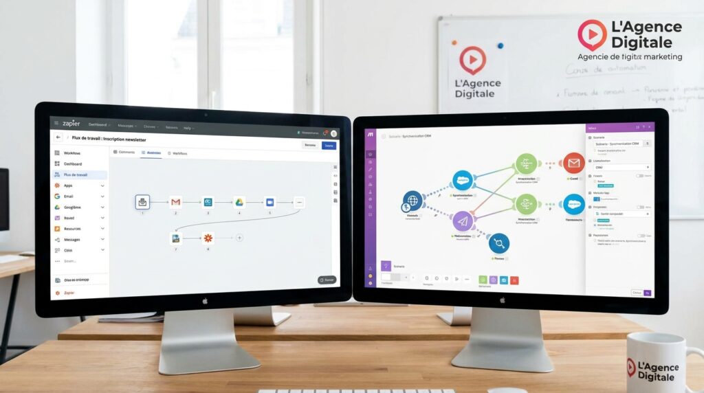 découvrez les différences entre zapier et make pour choisir l'outil d'automatisation adapté à vos besoins et optimiser vos workflows efficacement.