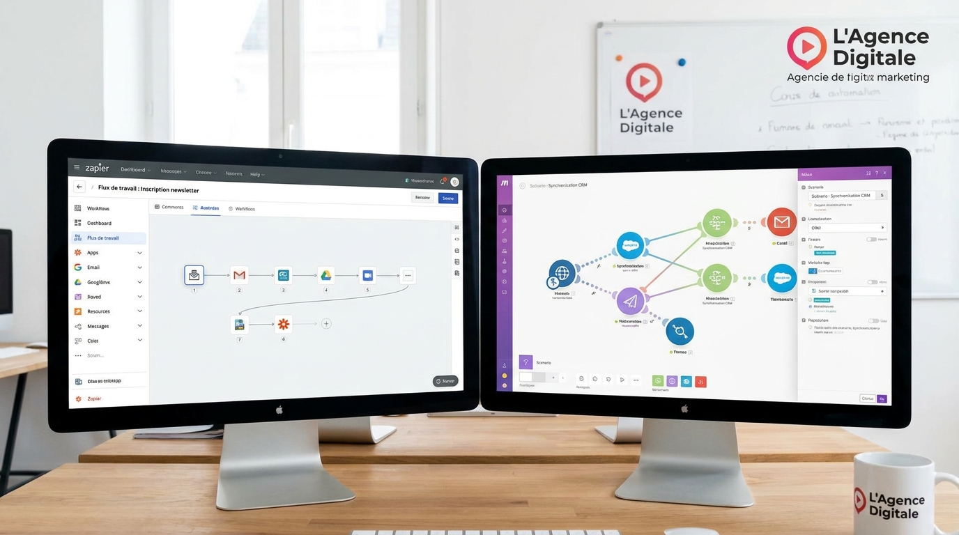 découvrez les différences entre zapier et make pour choisir l'outil d'automatisation adapté à vos besoins et optimiser vos workflows efficacement.