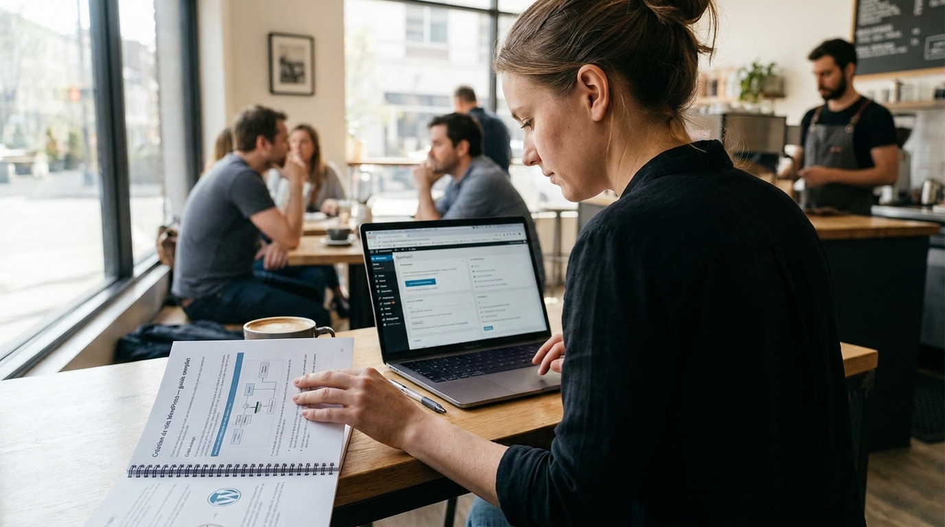 création de site WordPress — guide complet en situation réelle